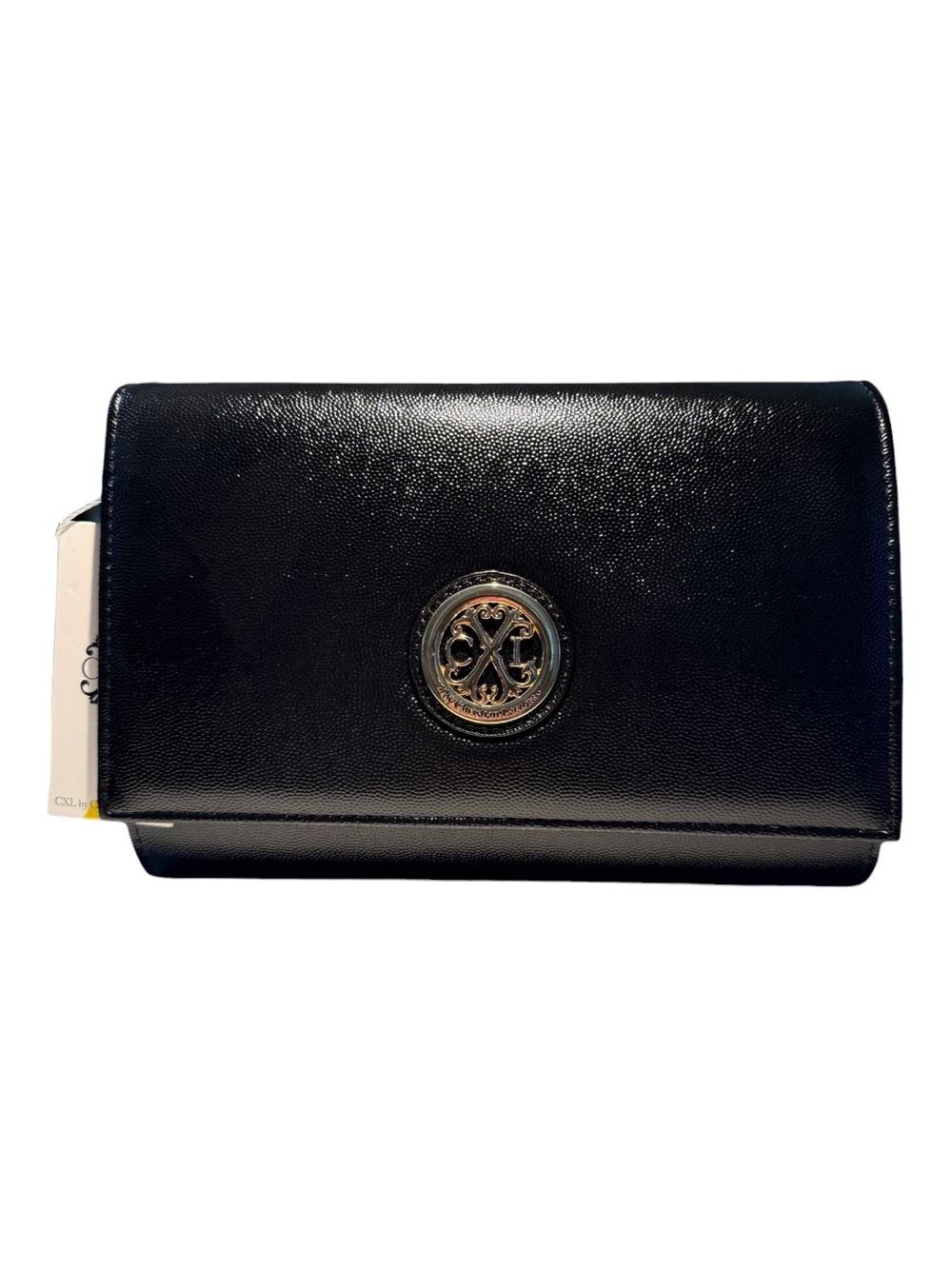 Christian Lacroix Paris Caviar Clutch with Detachable Chain – Black | NWT
